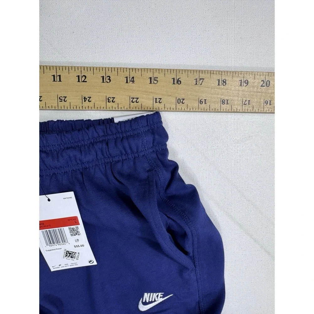 Nike Mens Large Club Knit Joggers FQ4330-410 Midnight Navy Blue Sweatpants NWT